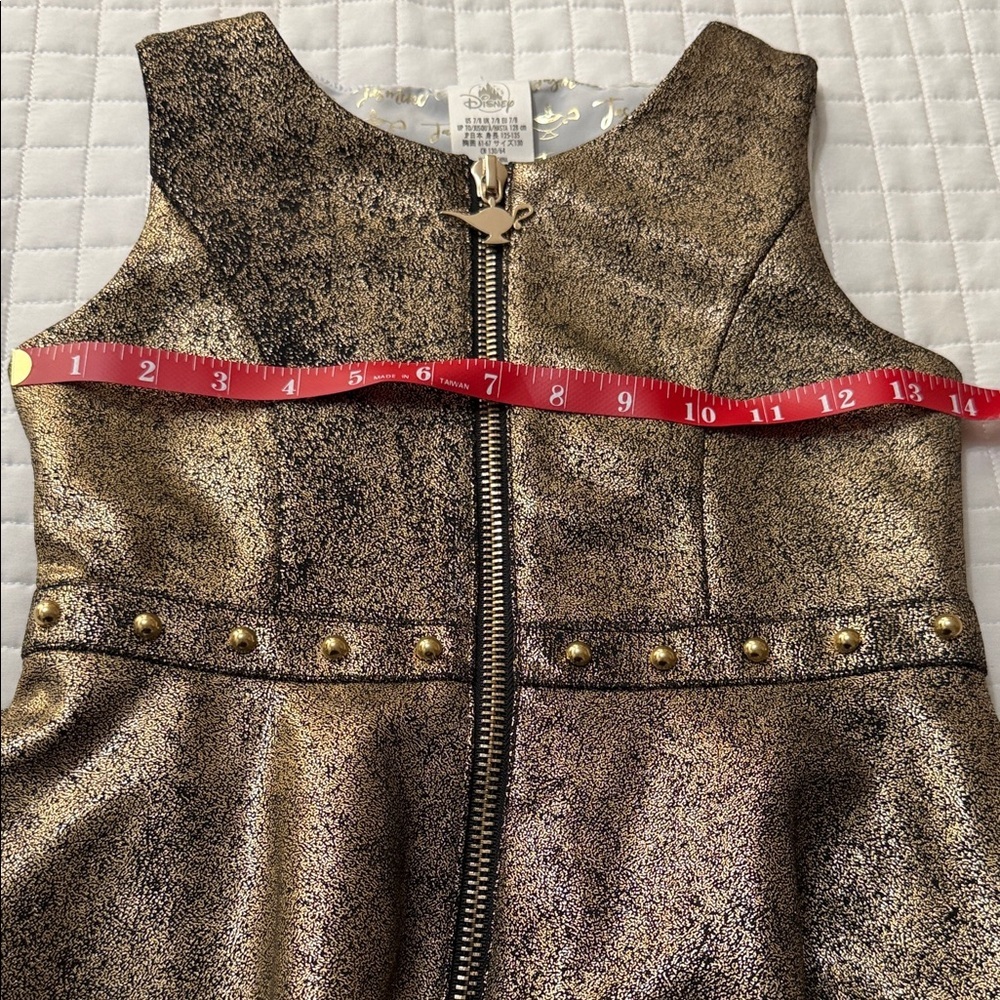 Disney Shimmering Gold Kids Dress - Picture 9 of 9